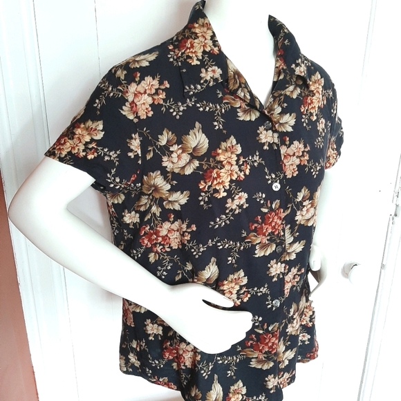 Evan Picone Vintage Floral Blouse - Picture 3 of 5